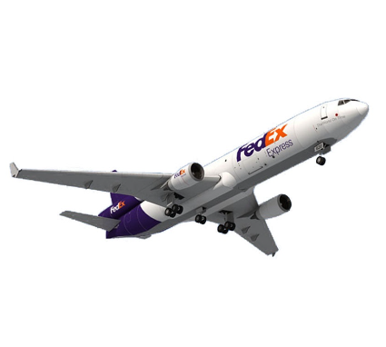 DIY 1:100 Fedex MD-11 Airplane Paper Model Handwork