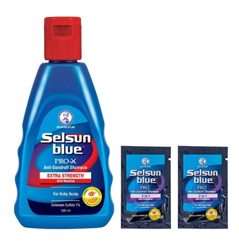 Pro-X Anti-Dandruff Shampoo 120ml With 2Pcs Pro 6ml Sachet