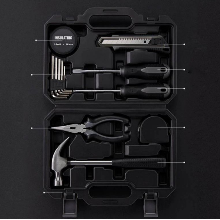 Xiaomi JIUXUN 60/12 in 1 Tool kit DIY Household Home Repair Tools with Screwdriver Wrench Hammer