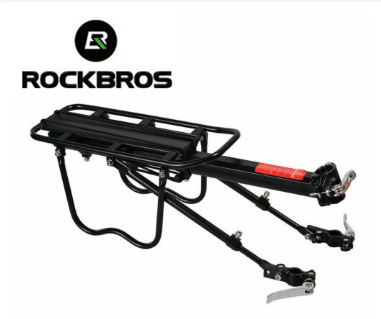 ROCKBROS Bike Rear Rack Alloy Backseat Quick Release Frame Carrier Holder Black