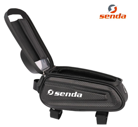 Bicycle Saddle Bag Hard Shell Rainproof Bike Front-Axle Beam Bag Reflective Bag