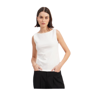 ForMe Closet Staples Tank Top for Women (Black/Off White)