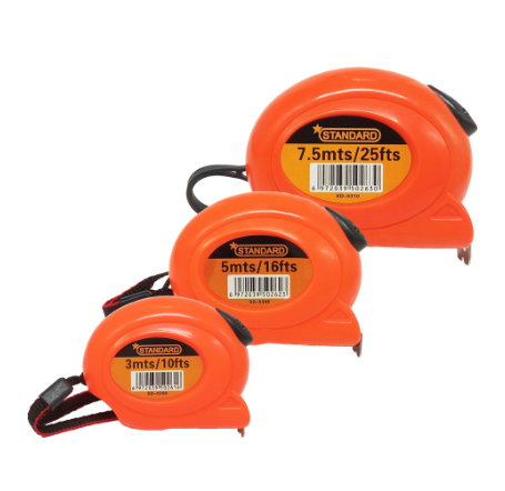 STANDARD Tape Measure Measuring Hand Tool High Quality Hardware Tools (SD5308-10)