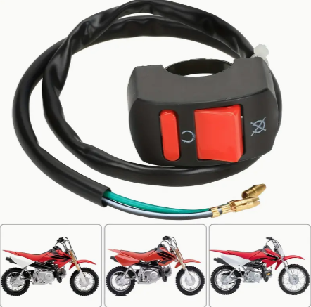 Universal 7/8" Handlebar Switch For Motorcycles & Atvs - Easy Install, On/Off Button For Fog Lights & Hazard Lights, Durable Aluminum Alloy, 12V