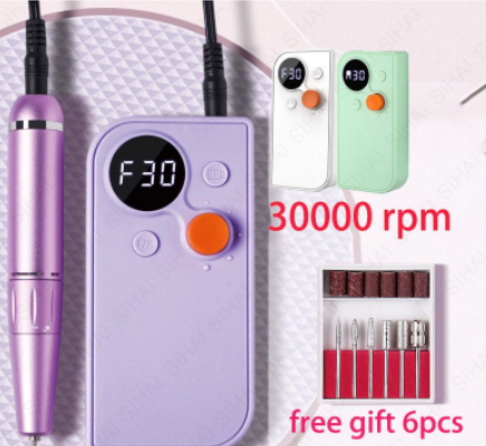 Electric Nail Drill USB Plug Nail Drill Set Drill Foot Therapy Nail Drill File Polishing Tool