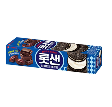 Lotte Sand Black Kkamdu Chocolate Cookie Biscuit 105g