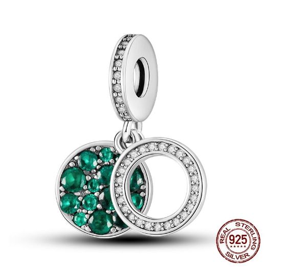 925 Sterling Silver Green Series Tree Cactus Avocado Pendant DIY Charm Beads Fit Original Pandora Charms Bracelet Women Jewelry D31