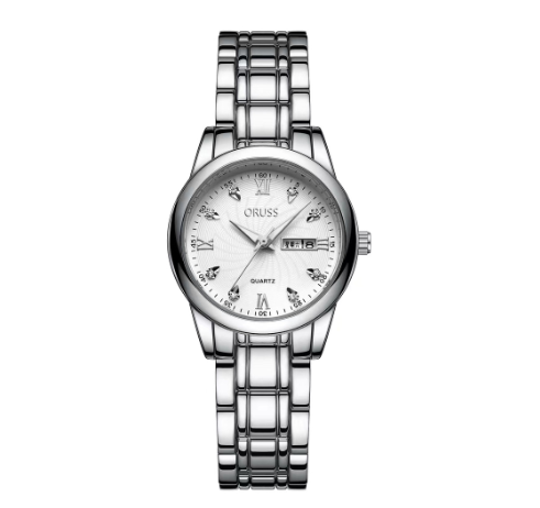 Original ORUSS Women Waterproof Simple Ultra-Thin Luxury Business Fashion Watch Automatic Quartz Dual Watch F5