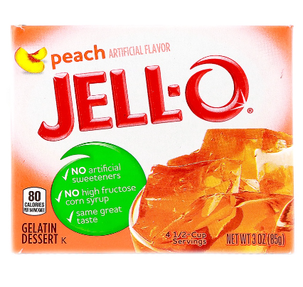 Jell-O Peach Gelatin Dessert 85g