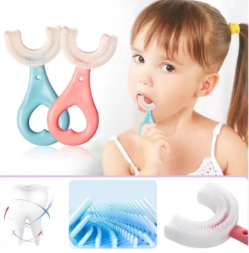 Baby Toothbrush Children 360 Degree U-shaped Child Toothbrush Teethers Baby Brush Silicone Kids Teet