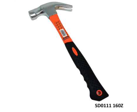 Standard Claw Hammer 160Z Magnetic Head Chrome Vanadium Steel PVC Handle Hardware Tools (SD0111)