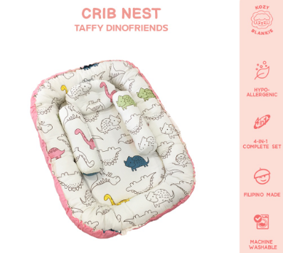 Kozy Blankie Taffy DinoFriends 1 Cotton Portable Crib Baby Nest