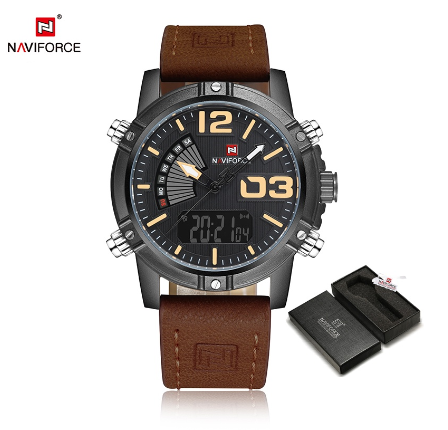 Naviforce Brand Men Electronic Sport Quartz Digital Watches 002