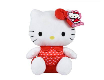 Hello Kitty in Heart Dress Red 15 Inch Collectible Plush