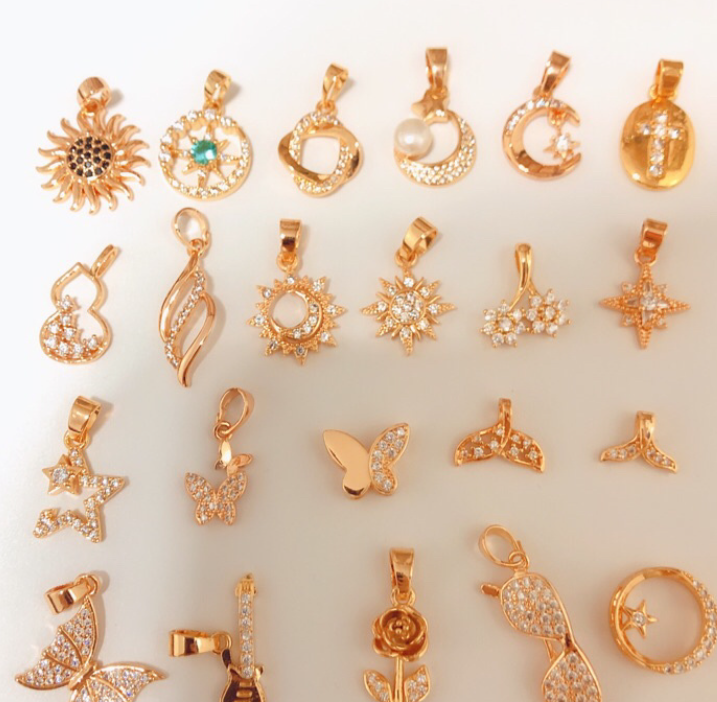 18k Rose Gold Plated Fashion Necklace Pendant Accessories For Women