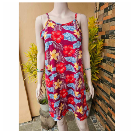 Maternity Dress Pambahay Dress Spaghetti Strap (New Printed Design) Freesize fits from Small to XL D5