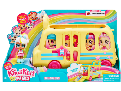 Kindi Kids Series 1 Minis School Bus Playset