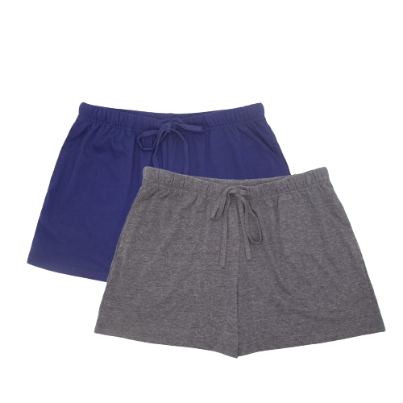 2 in 1 Ladies Cotton Lounge Wear Shorts with Pockets for Women Value Pack