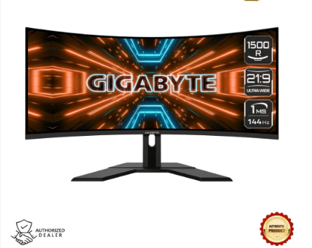 GIGABYTE GP-G34WQC-A-AP 144HZ 34" WQHD CURVED GAMING MONITOR