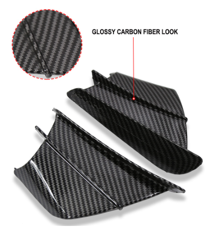 Motorcycle Front Fairing Airflow Fixed Wing Carbon Fiber Aerodynamic Wing