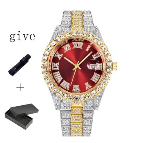 Binbond Original Luxury Men's Fashion Watch Waterproof Calendar Stainless Steel Men's Watch M6