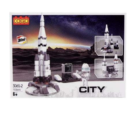 Cogo City 3-in-1 Launching Pad Building Blocks