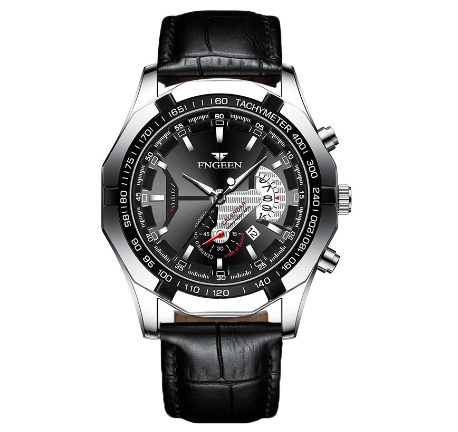 FNGEEN Men Fashion Business Quartz Watch with Date M7