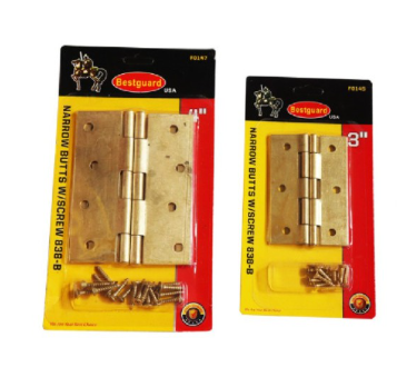 [ BEST HARDWARE ] Bestguard Narrow Butts With Screw 3" F0145