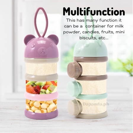 4 Layers Baby Milk Storage Powder Container Feeding Case Box Milk Case Portable Non-Leakage