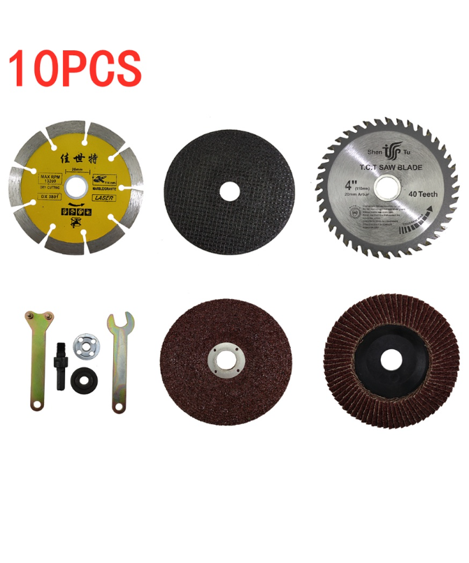 Electric Drill Variable Angle Grinder Mandrel Adapter Disc Kit Cutting Tool Accessories