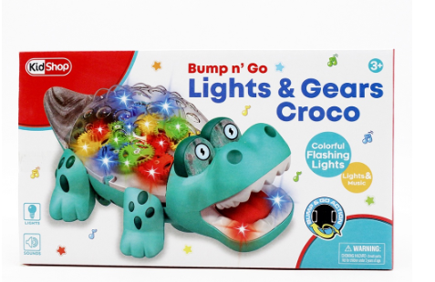 KidShop - Bump n' Go Lights and Gears Croco
