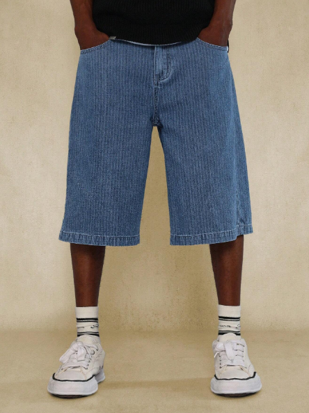 SUMWON Denim Stripe Jort