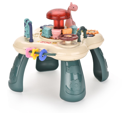 IBliver Baby Toys 6 To 12-18 Months Musical Learning Magic Table Early Education Activity Center For Toddlers With Lights & Melodies