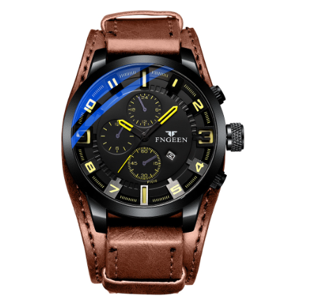 FNGEEN 1010 Men‘s Quartz Watch BROWN