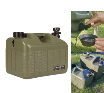 10L Portable Water Container with Spigot, Water Storage Tank Camp Water Jug for Camping Outdoor Hiking