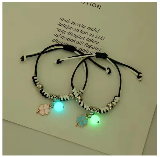 2Pcs Glow in the Dark Luminous Bracelet For Women Adjustable Fashion Women Men Couple Bracelet Best Friends Bracelets B48