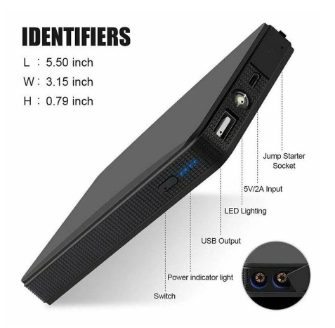 Portable 20000mAh Car Jump Starter Power Bank 12V Engine Battery Charger Booster Car Battery Starter