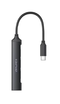 Awei CL-150T Mini Type C USB C HUB 4 Ports HUB Type C Multi Splitter Adapter Portable Ultra Slim COD
