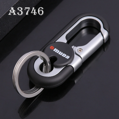 OMUDA motorcycle stainless alloy metal keychain key holder Ring souvenir personalize