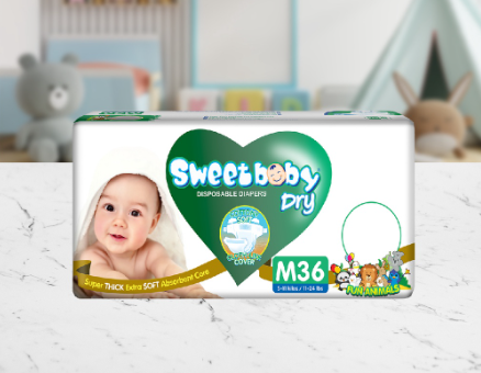 SWEETBABY DRY - ECONO PACK MEDIUM 36s