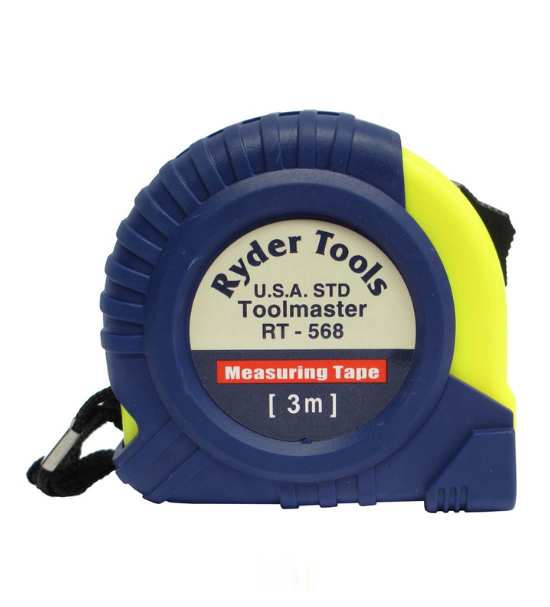 Ryder Tools Tape Measure with Metric and Inch Blade