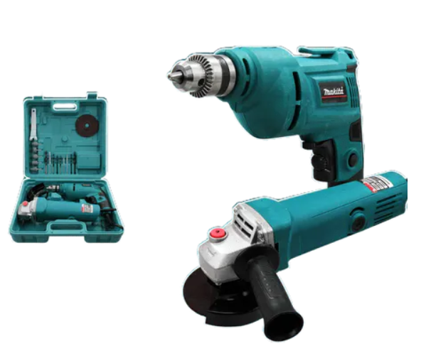 2in1 Makita HP1600 Drill + Makita Angle Grinder
