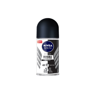 NIVEA Men Anti-Perspirant Invisible Long Lasting 48hr Black and White Deodorant 50ML