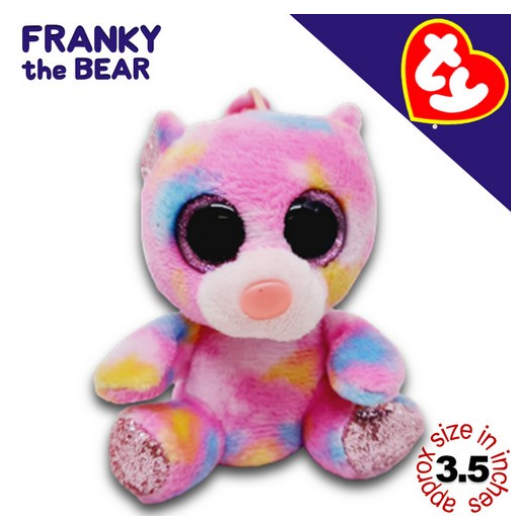 TY Key Clips-Chains Bag Charm Hanging Plushie Stuffed Toy Collection 1 PCC9