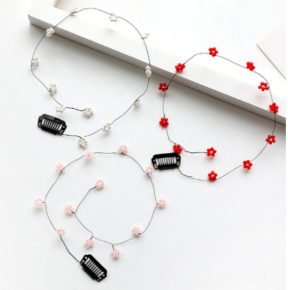 Korean Fashion Invisible Flower Braided Hairdresser Lady Hairpin Temperament Tassel Hair Accessories