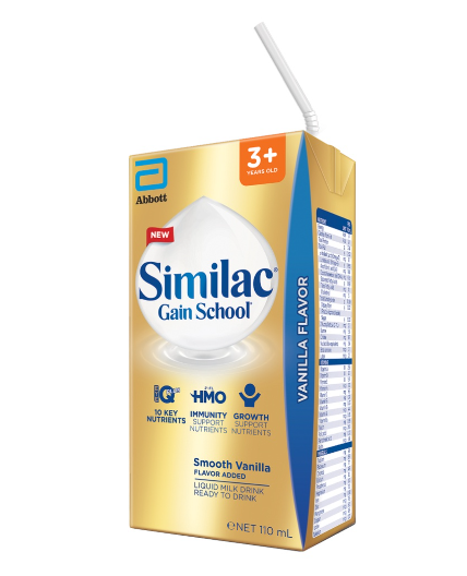 Similac Gain School Ready To Drink Milk - Smooth Vanilla 110ML