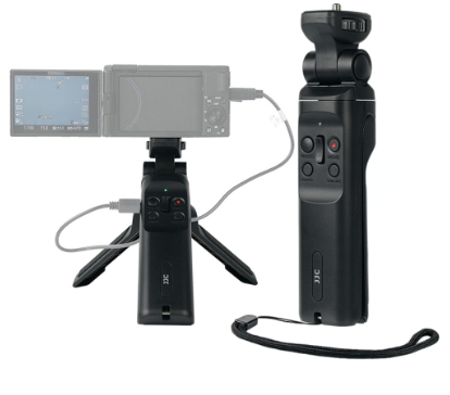 JJC TP-S2 Remote Control Mini Tripod Grip Replace GP-VPT1 for Camera Sony ZV-1 A7R5 A7M4 A7M3 A7R4 A7R3 A7R V A7 IV A7S III A9