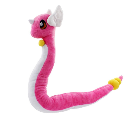 Animation Pokemon Pink Dragonair Plush Doll Soft Stuffed Animals Toy for Kid