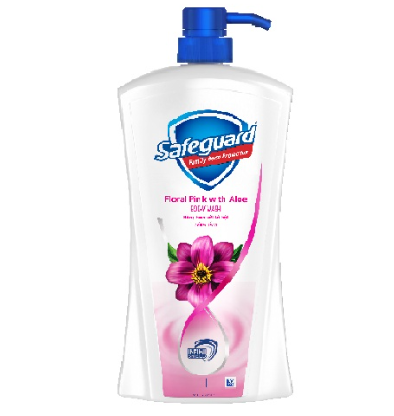 Safeguard Floral Pink with Aloe Body Wash 1L