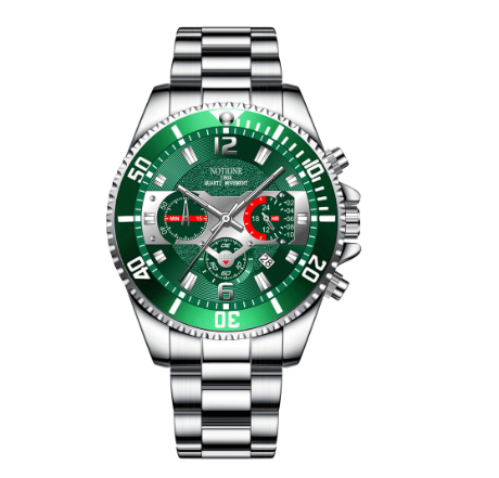 POSHI Original Top Brand Men's Luxury Waterproof Green Water Ghost Automatic Date Quartz Watches M5
